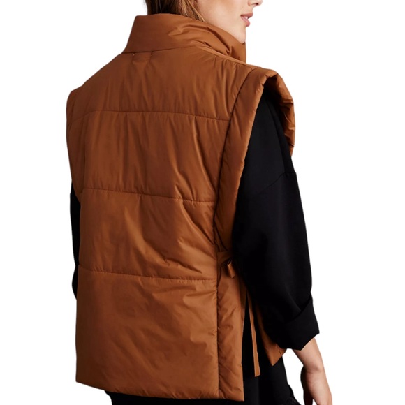 Anthropologie Pilcro Packable Puffer Vest  ONE SIZE rustic in color preowned - Picture 2 of 6